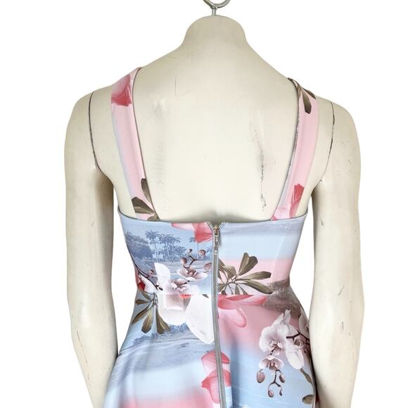 NEW TED BAKER Umerta Floral Skater Dress  Pockets Tropical Beach Hawaiian SZ S - Picture 8 of 13